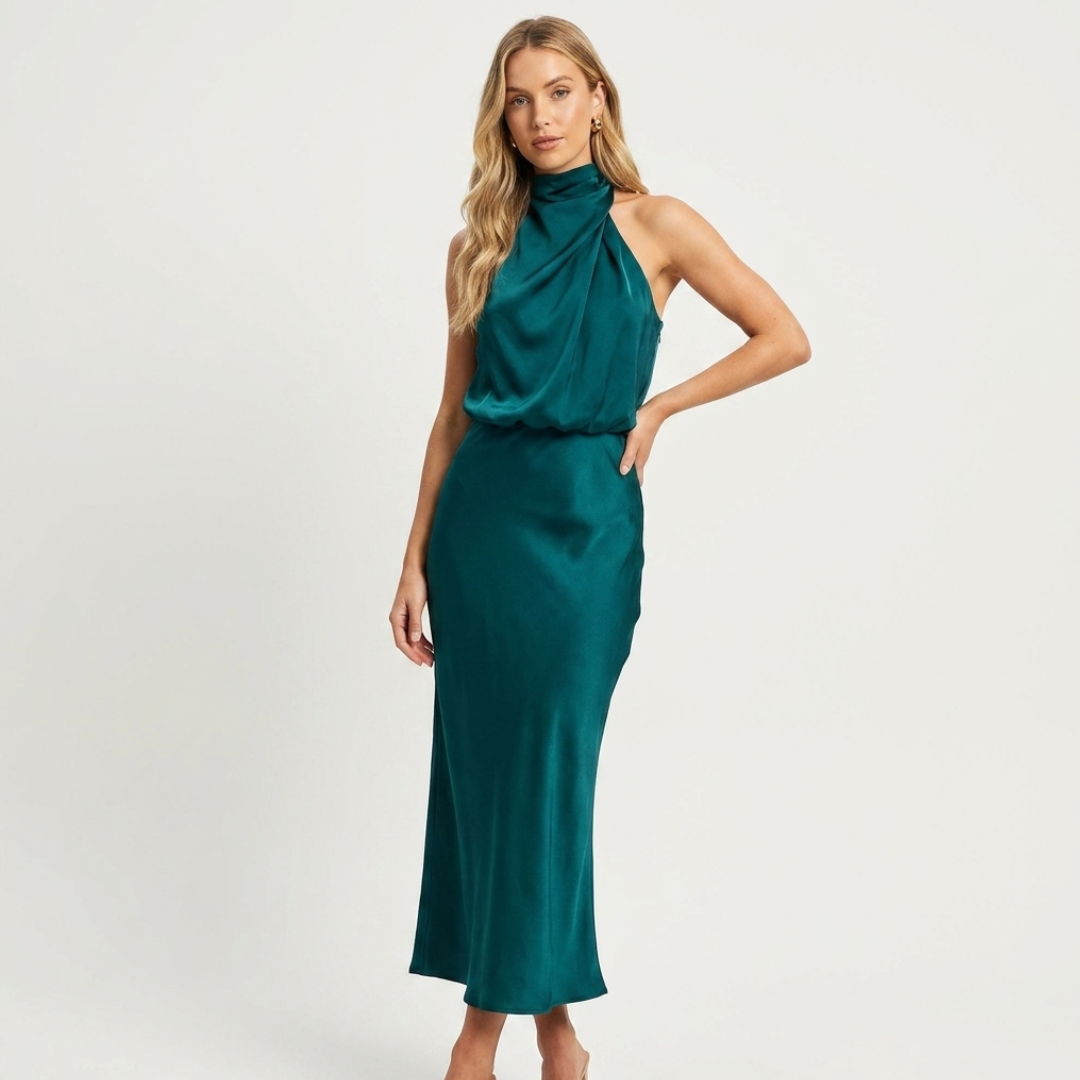 Luzia - Elegantna satenska haljina