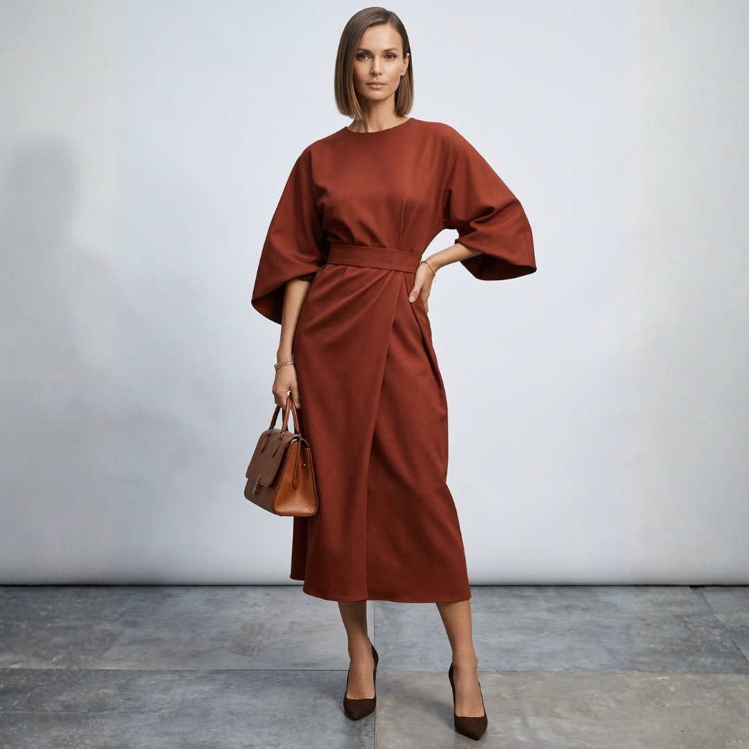 Xanthe - Elegantna maxi haljina s remenom