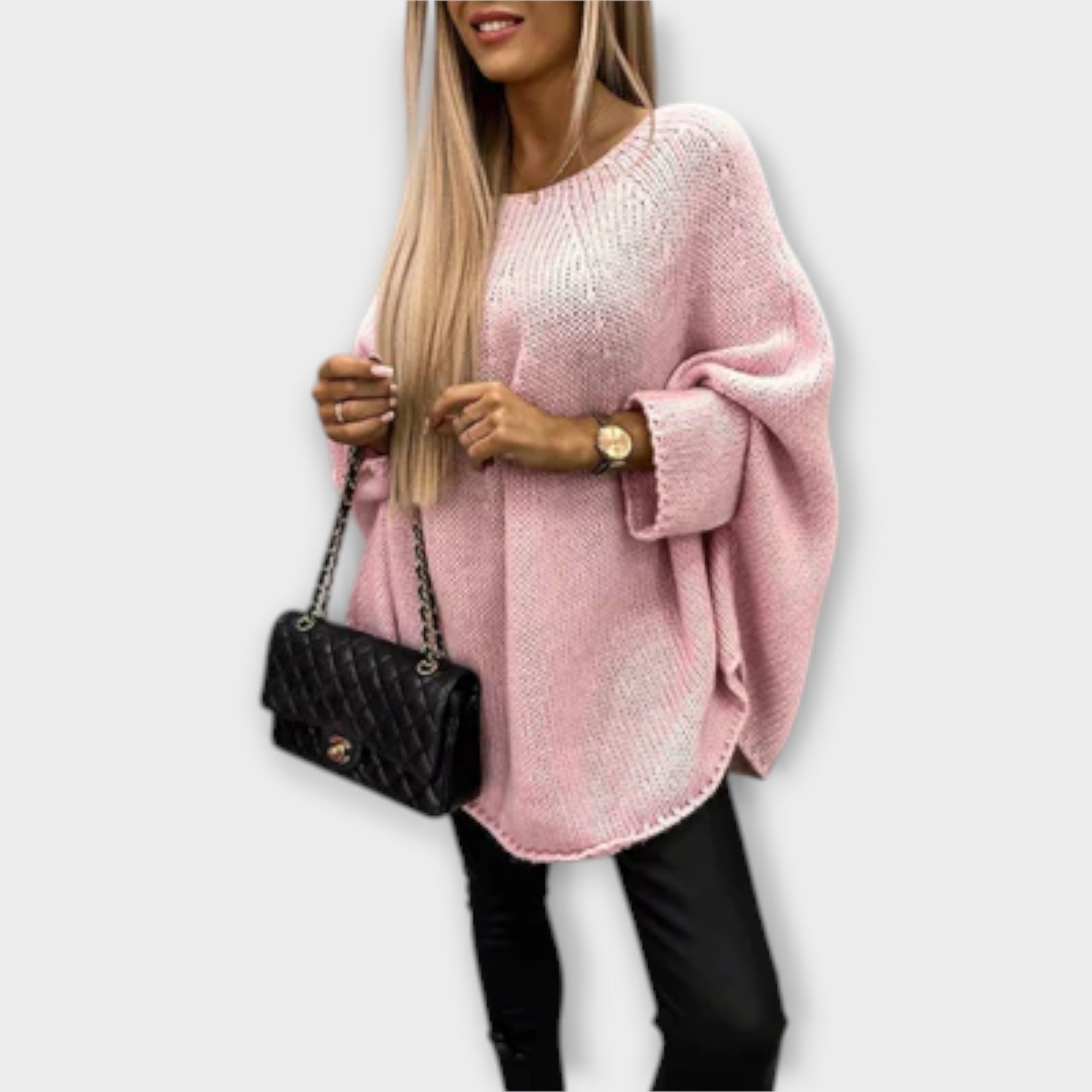 Izabel - Elegantni ženski pulover s okruglim izrezom