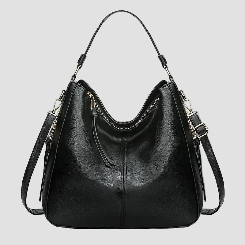 Suf - Luksuzna Kožna Anti-Theft Hobo Torba